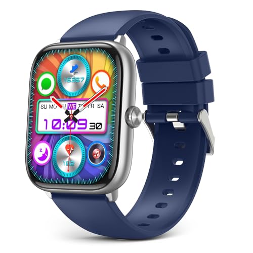 EarlySincere Smart Watch for Men Women (Answer-Make Calls), 2.06" AMOLED Large Display, Full Touch Screen with Heart Rate Blood Oxygen Sleep Monitor,