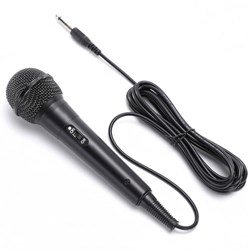 RecorderWave Handheld Wired Microphone, Material Body, Plug and Play Wired Design, 4 Meters Long, Suitable for Stage or Outdoor high-Intensity use