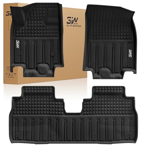 3W Floor Mats Fit for 2024 2025 Chevrolet Chevy Equinox EV (Non Fuel), TPE All Weather Custom Fit for Chevrolet Equinox EV (Non Fuel) Accessories 1st