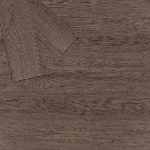 Peel and Stick Floor Tile Waterproof Vinyl Flooring 36-Pack 54 Sq.Ft, DIY Self Adhesive Wood Plank for Bedroom, Kitchen, Living Room, Maroon 36 x 6 in