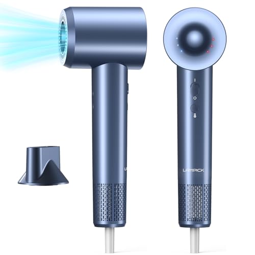 Hair Dryer, Ionic Blow Dryer, Professional High-Speed Hairdryer with 150,000 RPM Motor for Fast Drying, 5 Temps-3 Speeds Lightweight Hairdryer with Ma