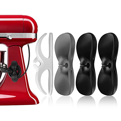 4 Pack Cord Organizer for Appliances, Cord Holder Cord Wrap Cable Organizer Stick On Flat or Round Surface for Small Kitchen Appliances, Blenders, Cof