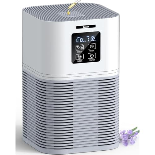 VEWIOR Air Purifiers for Home, Air Purifiers for Large Room up to 1200 sq.ft, H13 True HEPA Air Filter with Fragrance Sponge 6 Timers Quiet Air Cleane