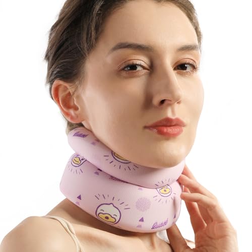 Velpeau Fashion Neck Brace for Sleeping -Soft Cervical Collar for Snooze, Anti Snoring, Sleep Apnea, Foam Wraps Keep Vertebrae Stable Relief Pain and