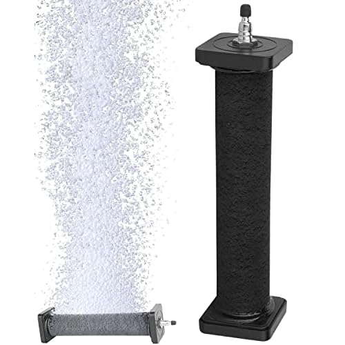 AquaMiracle New Innovative Rubber Air Stone for Large Aquarium, 8”x1.52” Fish Tank Air Stone 1-Pack, Air Bubbler Oxygen Air Diffuser for Pond Aera