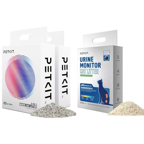 PETKIT Mixed Cat Litter Fast Clumping 2 Bags & 2025 New Urine Monitor Litter