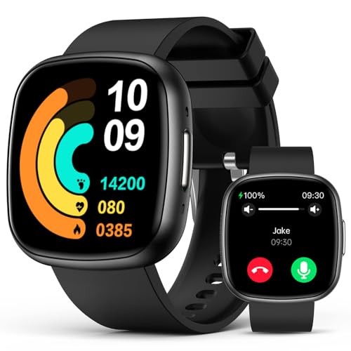 Smart Watches, 1.72" Smartwatch for Men Women (Answer-Make Call), Fitness Tracker with 100+ Sport Modes, IP68 Waterproof, Heart Rate-Sleep-Spo2 Monito