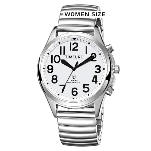 Talking Watch for Women with Expansion Band, Speaks Time,Week and Date,Set The Time Itself, Practical Present for Blind, Senior,or Visually impaired P