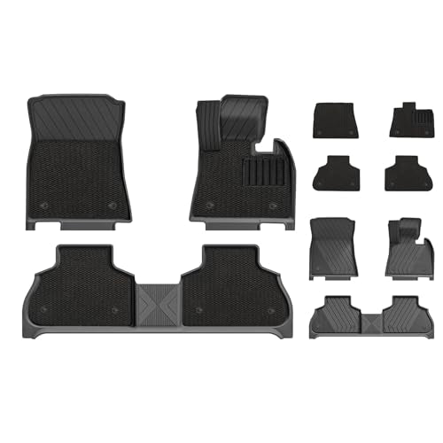 3W Floor Mats & Carpets Fit for BMW X5 G05 2019-2024 2025, All Weather Dog Friendly TPE Car Mat, Waterproof Anti-Slip Easy to Clean Heavy Duty Floor L