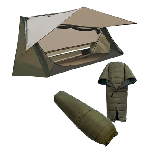 onewind Single Person Backpacking Tent with Topquilt, Ultralight Bivy Tent with Sleeping Bag