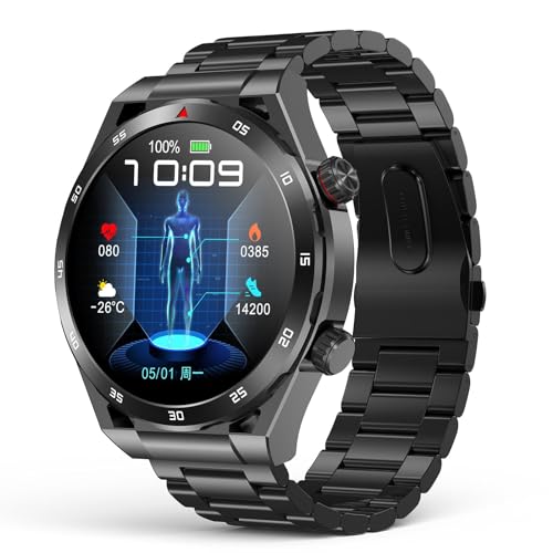 EarlySincere Smart Watch with Bluetooth Call,1.39" Smartwatches for Men Women, Fitness Watch with Blood Oxygen-HR-Sleep, IP67 Waterproof for Android i