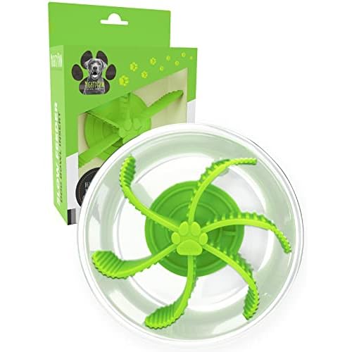 Mighty Paw Slow Feeder Dog Bowl (Insert) - Paw Slow Feeder Silicone Insert Puzzle Maze Design for Puppies and Large Breeds - Dog Bowl - 2 Unique Textu