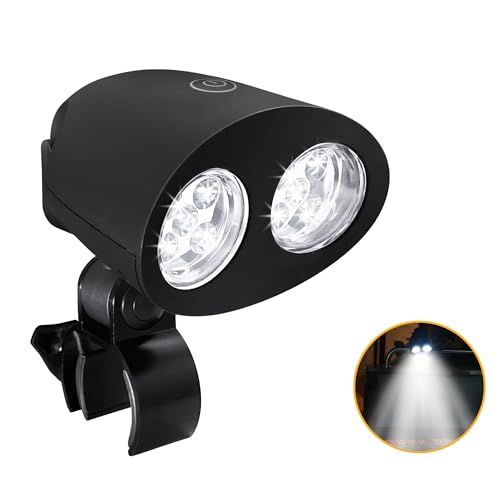 Grill Lights with 10 LED Lights, Grill BBQ Lights with Aluminum Clip, BBQ Grill Accessories Suitable for Outdoor, Barbecues and Cycling Lighting, Gift