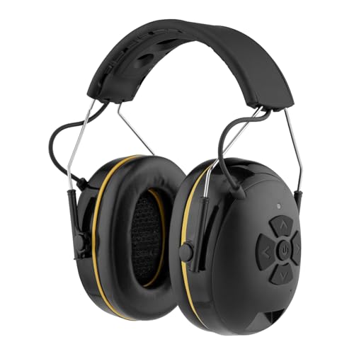 inf protear(Upgraded E6850 Bluetooth Hearing Protection with Integrated Microphone, High-Fidelity Speakers,120H+Playtime, Ideal Ear Muffs for Noise Re