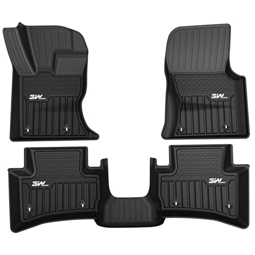 3W Floor Mats Fit 2017-2025 2026 Range Rover Land Rover Velar-Jaguar F-Pace, TPE All Weather Custom Fit Floor Liner for Range Rover Velar 1st and 2nd