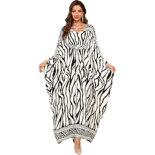 RanRui Women Beach Cover up Caftan Loungewear Swimsuit Cover Up Kaftan Dress 8765-15 One Size