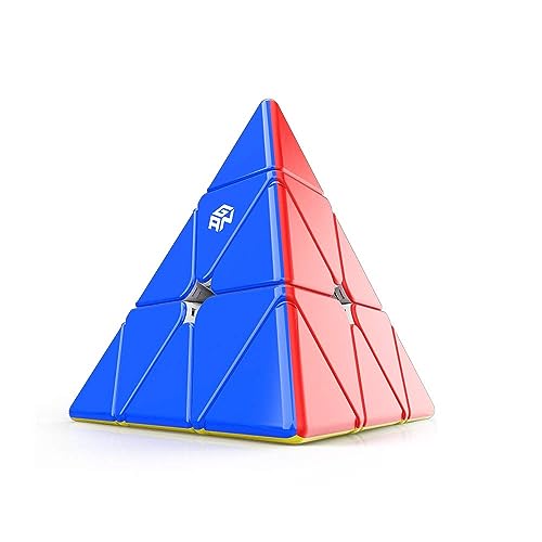 GAN Pyraminx 36 Magnets, Speed Magnetic Pyramid Puzzle Stickerless Triangle Cube (Standard) Classic