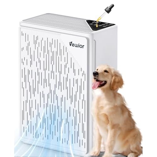 Air Purifiers for Home Large Room up to 2535ft², VEWIOR H13 True HEPA Air Cleaner for Bedroom with PM2.5 Display Air Quality Sensor, Fragrance Diffus