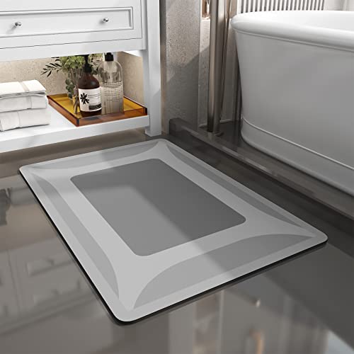 SIXHOME-Bath Mat Rug-Quick Dry Absorbent Rubber Backed Bathroom Mat Thin Bathroom Rugs Fit Under Door-Bath Mats for Floor Mat in Front of Sink-Shower