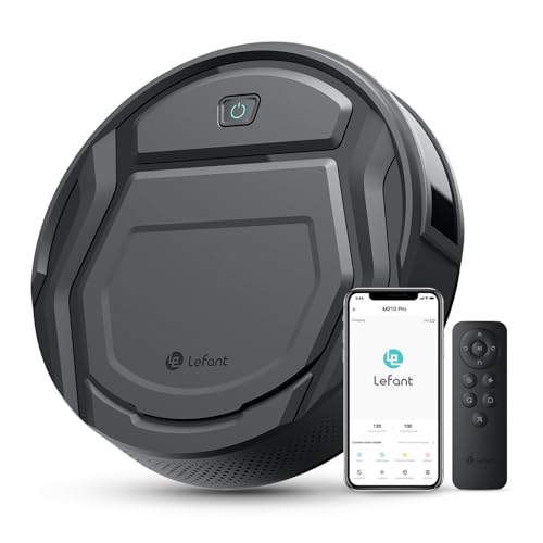 LEFANT Saugroboter mit Fernbedienung, 2200Pa Starke Saugkraft, M210PG Staubsauger Roboter für Tierhaare, Roboterstaubsauger mit Ladestation, Kompatib