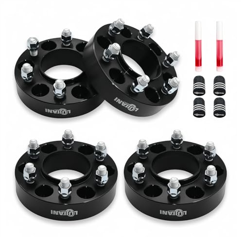 4 Pack 6x135mm Wheel Spacers for 2005-2014 F150 Navigator Mark LT, 1.5" Thick Forged Hubcentric Tire Spacer, M14x2.0 Thread Studs & 87.1mm Centric Bor