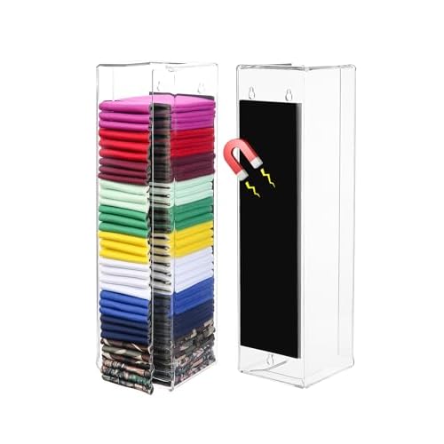 Magnetic Acrylic Can Cooler Holder, Beer Can Sleeves Storage, Wall Mounted Can Cooler Dispenser, Gifts for Beer Lovers Clear Height 40 cm