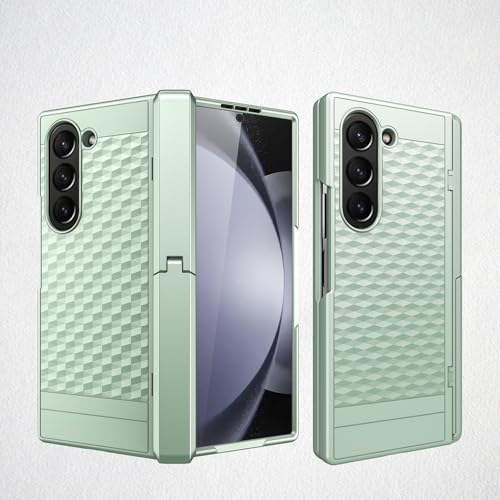 for Samsung Galaxy Z Fold 6 Case with Magnetic Spring Hinge Protection & Built-in Screen Protector, Invisible Stand, Full Body Drop Proof​ and Cube