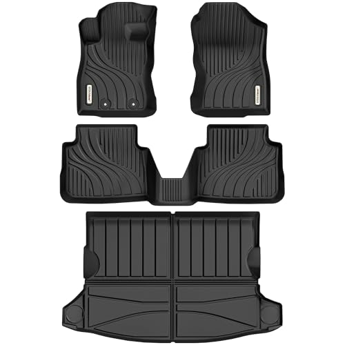YITAMOTOR Upgraded Floor Mats & Cargo Mat Compatible with 2024-2025 Subaru Crosstrek-Impreza, Custom Fit Crosstrek Floor Liners, All-Weather TPE Inclu