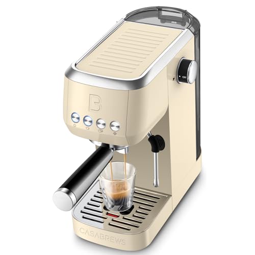 CASABREWS 3700 Essential Espresso Machine 20 Bar, Stainless Steel Coffee Maker with Steam Milk Frother, Espresso Coffee Machine Cappuccino Latte Machi