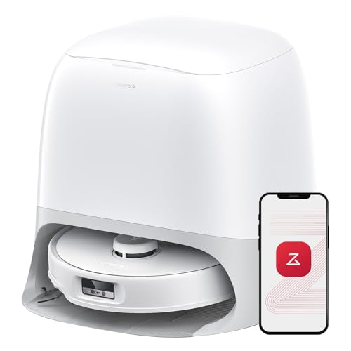 roborock Qrevo Curv Robot Vacuum Cleaner with Mop, 18,500 Pa, Zero-Tangling, FlexiArm, AdaptiLift Chassis, Liftable Brush&Mops, 75°C Hot Water Mop Wa