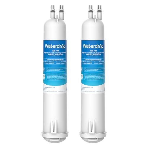 Waterdrop WD-F08 Replacement for 4396841, Everydrop® Filter 3, EDR3RXD1, 4396710, Kenmore® 46-9083, 46-9030, Refrigerator Water Filter, 2 Filters