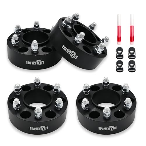 4 Pack 6x135mm Wheel Spacers for 2015-2025 F150 Expedition Navigator, 2" Thick Forged Hubcentric Tire Spacer, M14x1.5 Thread Studs & 87.1mm Centric Bo