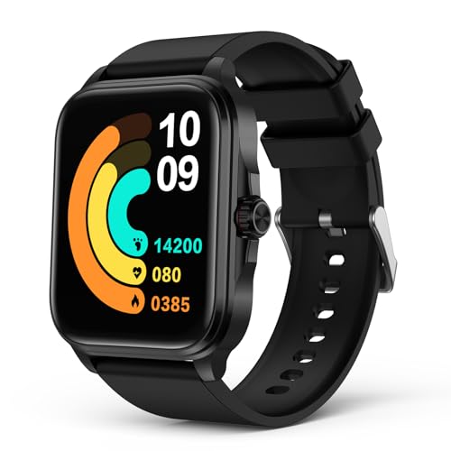 2024 Smart Watch for Men with Bluetooth Call, 1.91 HD Smartwatch, Fitness Watch with Mett-Heart Rate-Temperature-Blood Oxygen-Sleep Monitor, IP67 Wate