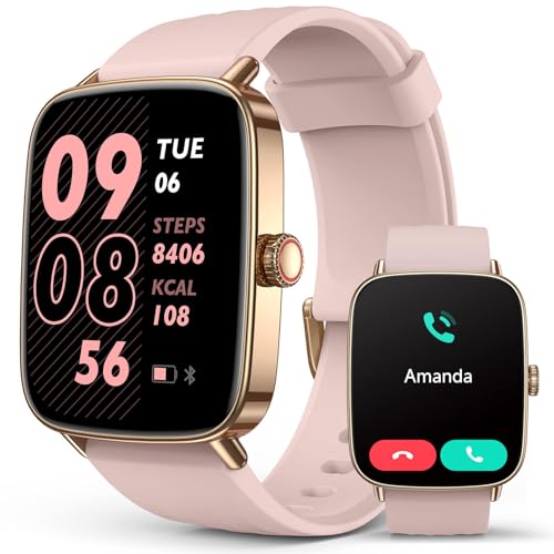 2025 Smart Watches for Women, 1.85" AI Voice Smartwatch, 24-7 Heart Rate Monitor, Stress-SpO2-Sleep Tracker, IP68 Waterproof, Weather, 100+ Sports Fit