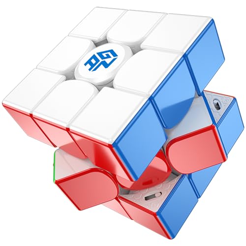 GAN 11 M Pro, 3x3 Magnetic Speed Cube Magic Puzzle Cube Toy Stickerless Cube (UV Coated) Glossy Finish