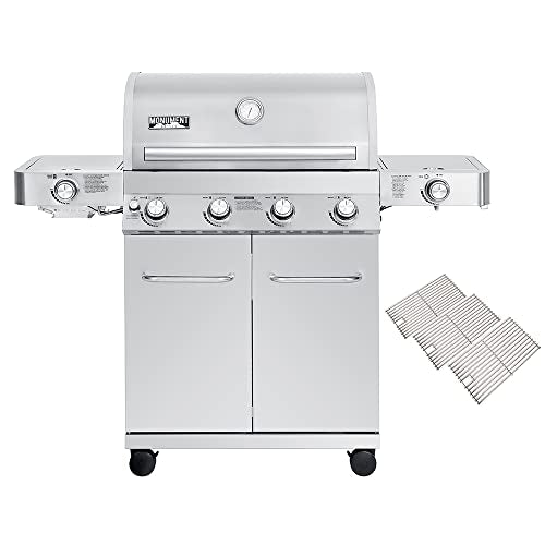 Monument Grills Larger 4-Burner Propane Gas Grills Stainless Steel with Cooking Grids(2 Items) Grill with Cooking Grids