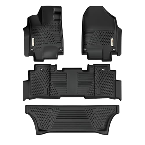 YITAMOTOR Floor Mats Fit for 2018-2025 Honda Odyssey, All-Weather Floor Liners Set Custom Fit for Honda Odyssey, Front 1st, 2nd & 3rd Row, Black 2018-