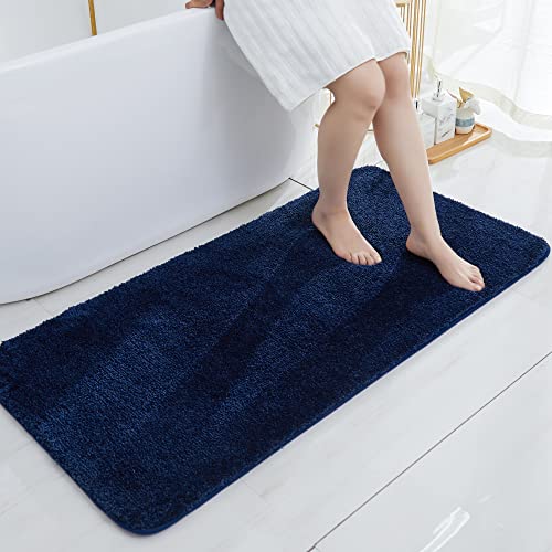 COSY HOMEER Bath Rugs for Bathroom Extra Thick- Anti-Slip Bath Mats Soft Plush Yarn Shaggy 100% Strong Mirco Polyeste Mat Living Room Bedroom Mat Floo