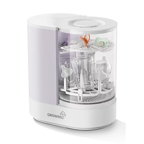 Grownsy Pro Baby Bottle Washer, Wash, Sterilizer, and Dryer Combo for Effortless Cleaning for All Types of Bottles, Pump Parts, and Baby Feeding Stuff