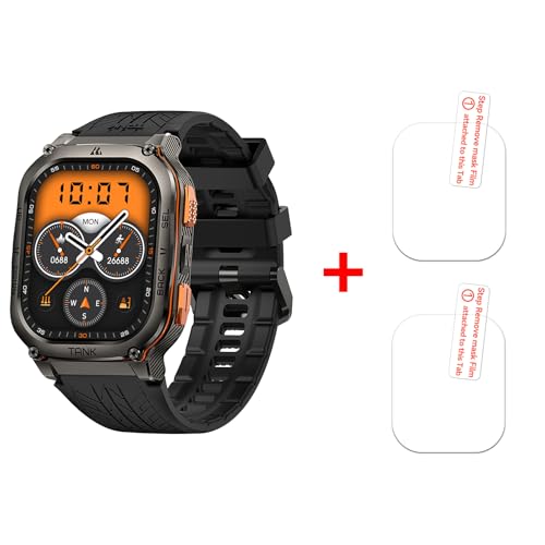 KOSPET Tank M3-M3 Ultra Smart Watch for Men with Tempered Glass Screen Protector(2 Pack)