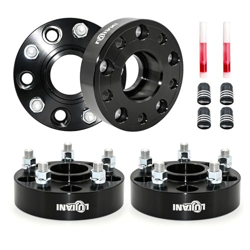 4 Pack 5x127mm Wheel Spacers for 2022-2025 Grand Cherokee WK2 WL Gladiator JT, 1.5" Thick Hubcentric Tire Spacer, M14x1.5 Thread Studs & 71.5mm Centri