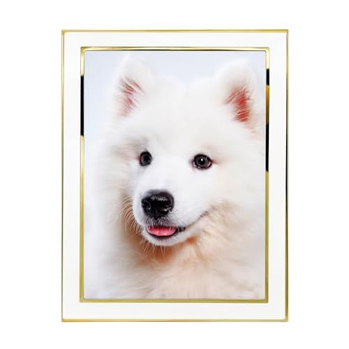 8x10 Picture Frames White Metal Photo Frames For Tabletop Display and Wall Decoration-Best Gifts For Family White 8x10