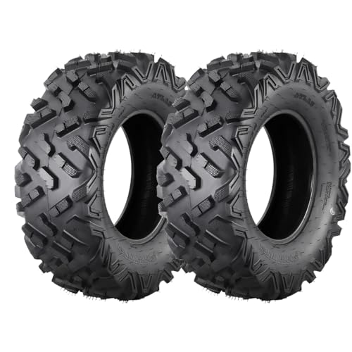 Garvee AT27x9-12-6PR TL ATLAS ATV Tires, 27x9-12 All Terrain ATV UTV Off-Road Tires(Set of 2, Tubeless)