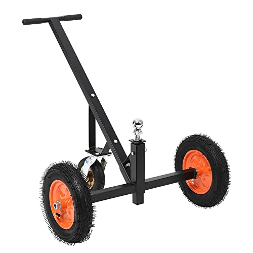 Garvee Adjustable Trailer Dolly with 800lbs Load Capacity, Durable Carbon Steel Trailer Mover with 17.7''-25.5'' Adjustable Height, Ideal Option to Mo