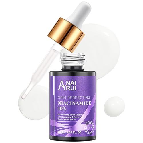 ANAI RUI Niacinamide Serum 10% with Arbutin,Zinc 1% &Vitamin B3 for Face, Minimizer Pores, Redness Relief,Reduce Uneven Skin Tone,Wrinkles&Fine Lines,