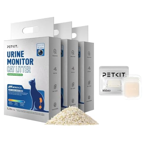 PETKIT 2025 New Urine Monitor Litter 3 Bags & N50 Odor Eliminator 2.0 Exclusive for PuraMax and PuraMax 2 Self-Cleaning Cat Litter Box