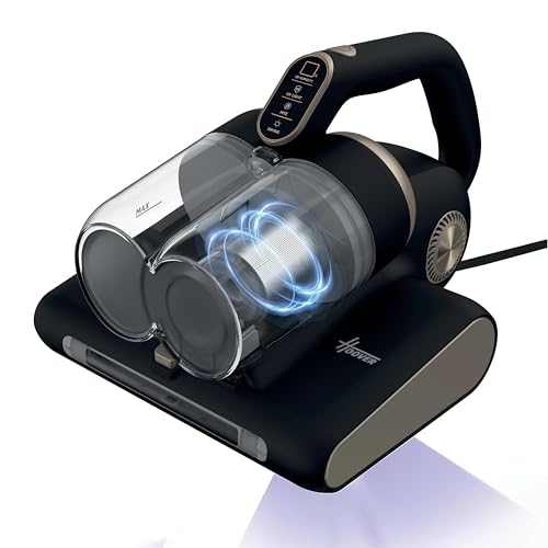 Hoover HMC520 Mattress Vacuum Cleaner with UV Light - 4 in 1 Handheld Dust Mite Vacuum Cleaner for beds and sofas - Dust Sensor, Mite Removal, UV-C Li