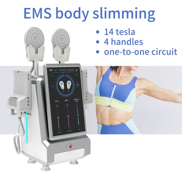 High Cost performance Body Muscle Stimulation Super Electromagnetic Machine Fat Burning Slimming Sculpting Body Weight Loss Beauty Machine