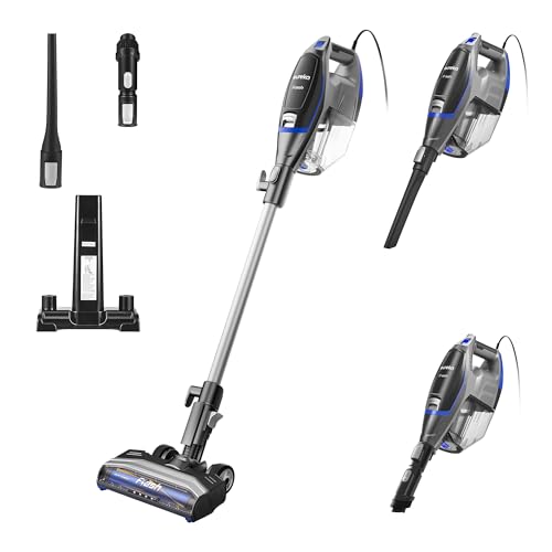 Eureka Powerful Bagless Vacuum Cleaners for Home Pets, Lightweight Household Vacuum Cleaner for Carpet and Hard Floor, Flash NES520BLC 2-in-1 Handheld