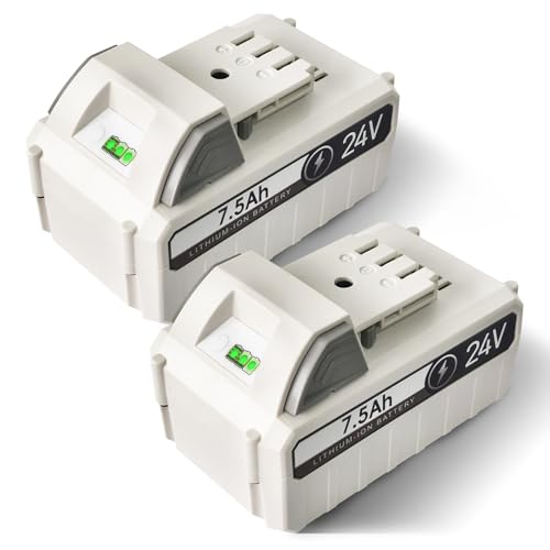 CPY 7.5Ah 24V Battery 2Pack Replacement for Sun Joe Tools Compatible with 24v Cordless Power Tools 24V Lithium Battery 24VBATLTW 24VBAT X2SB18